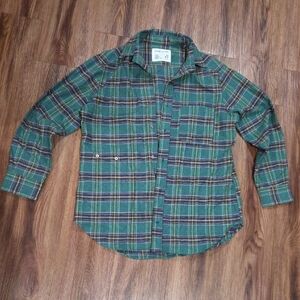 Green Plaid Men's Shirt
